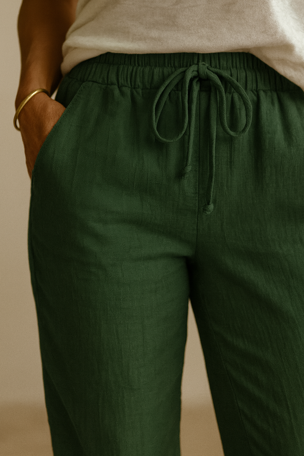 Pantalones sueltos y elegantes