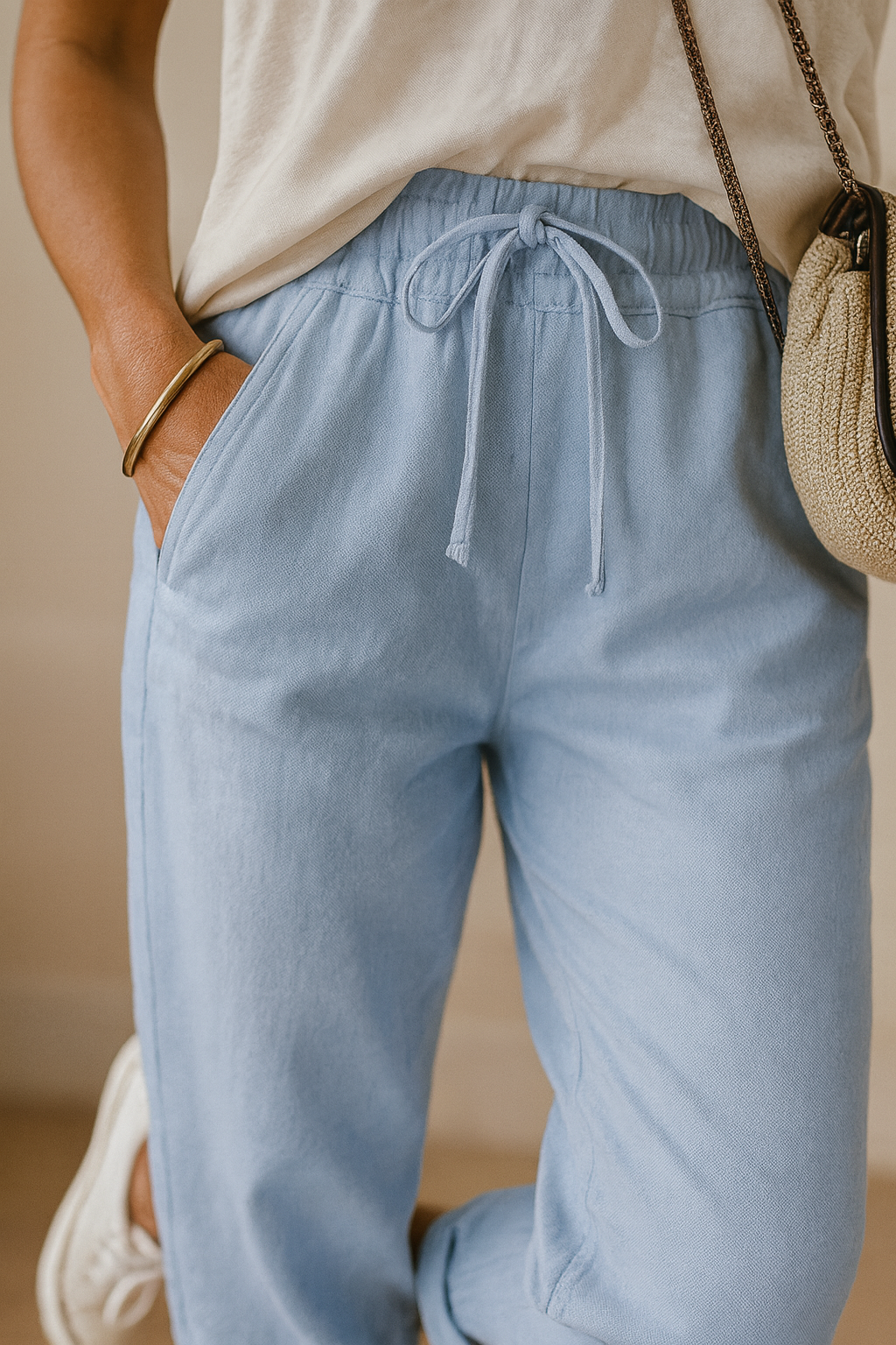 Pantalones sueltos y elegantes